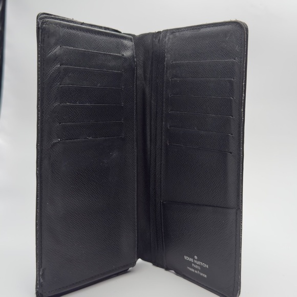 Louis Vuitton Graphite Brazza Damier Canvas Long Wallet Bifold Slim Unisex - Picture 7 of 10